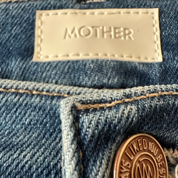 MOTHER LIL KICK IT Straight Leg Blue Jeans in BITCHIN’ SIZE 32! - Picture 6 of 13